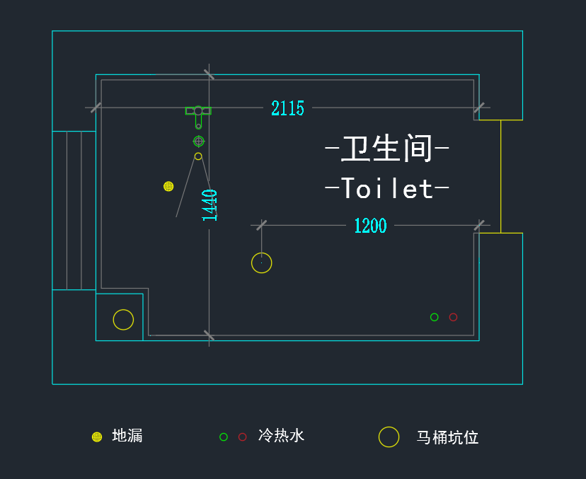 3平米衛(wèi)生間的極致改造（長(zhǎng)2.1米*寬1.4米）