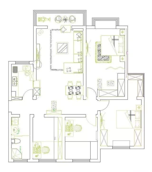 建筑施工技術(shù)方案范本_裝修方案范本_三室兩廳裝修240套方案裝修效果